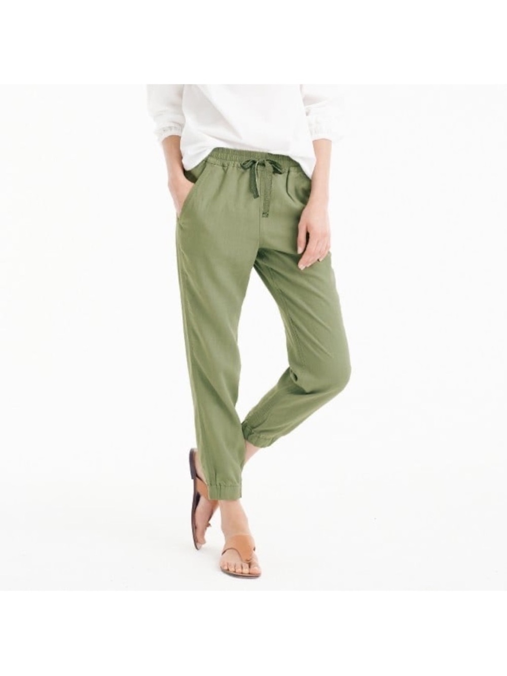 jcrew green seaside Jogger Pants